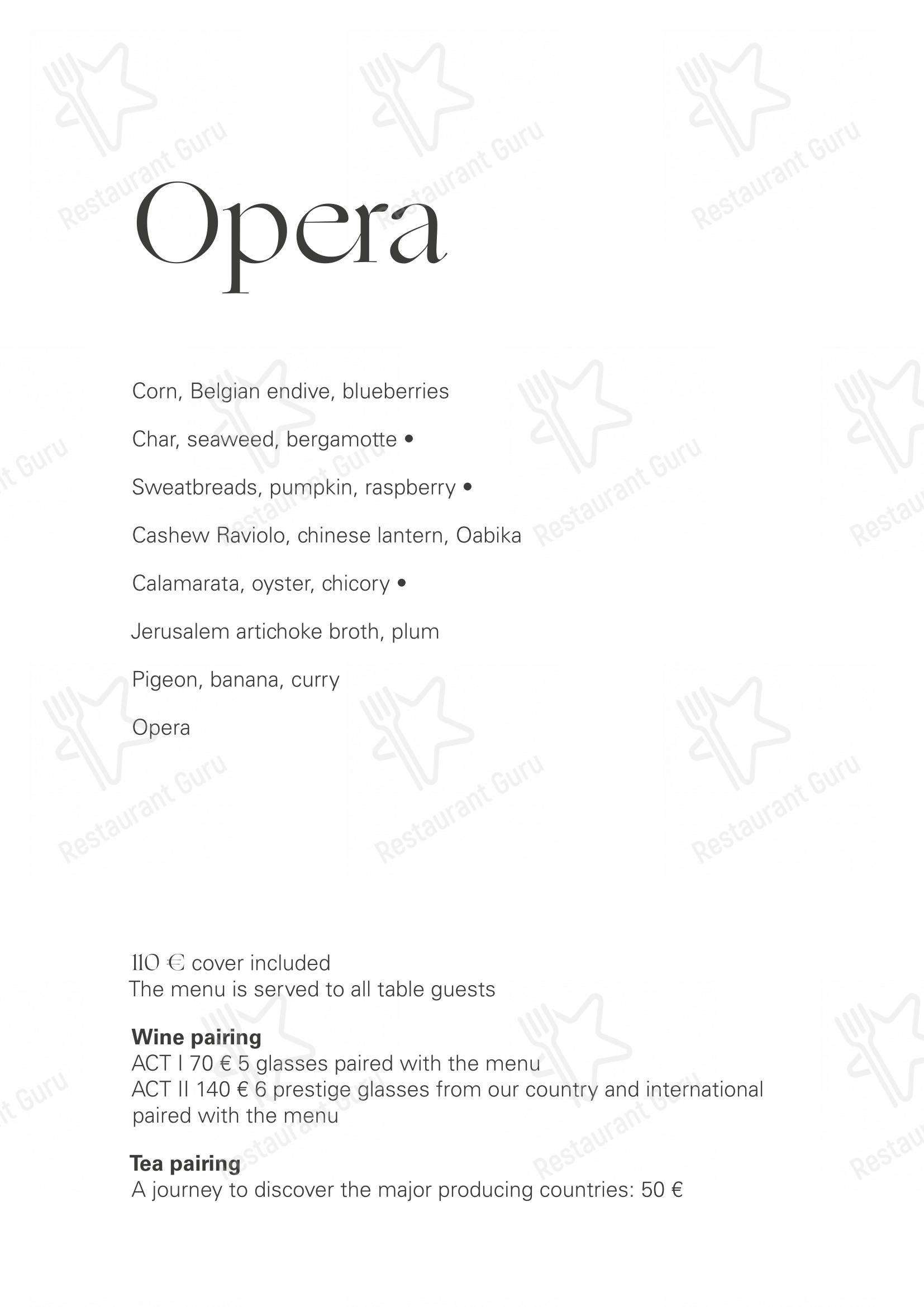 Lunch Menu per Ristorante Opera in Torino