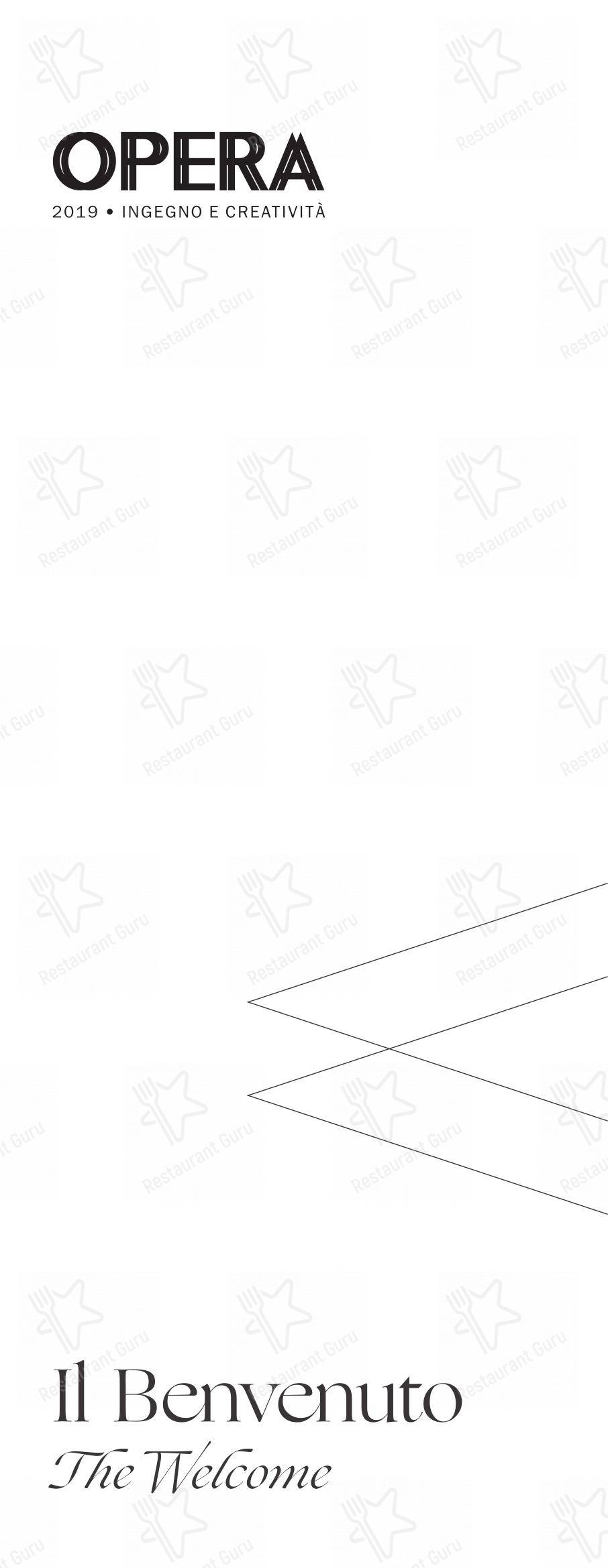 Ristorante Opera in Torino - Крафт меню