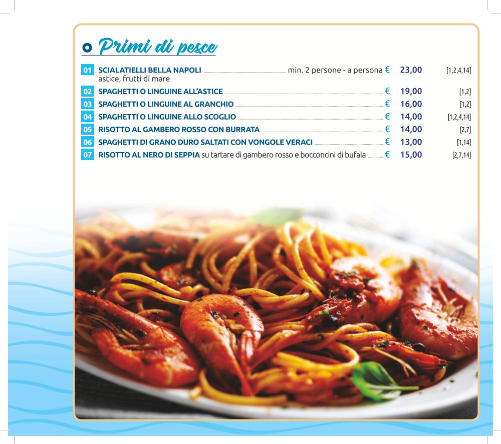 Menu di Ristorante Pizzeria Bella Napoli 