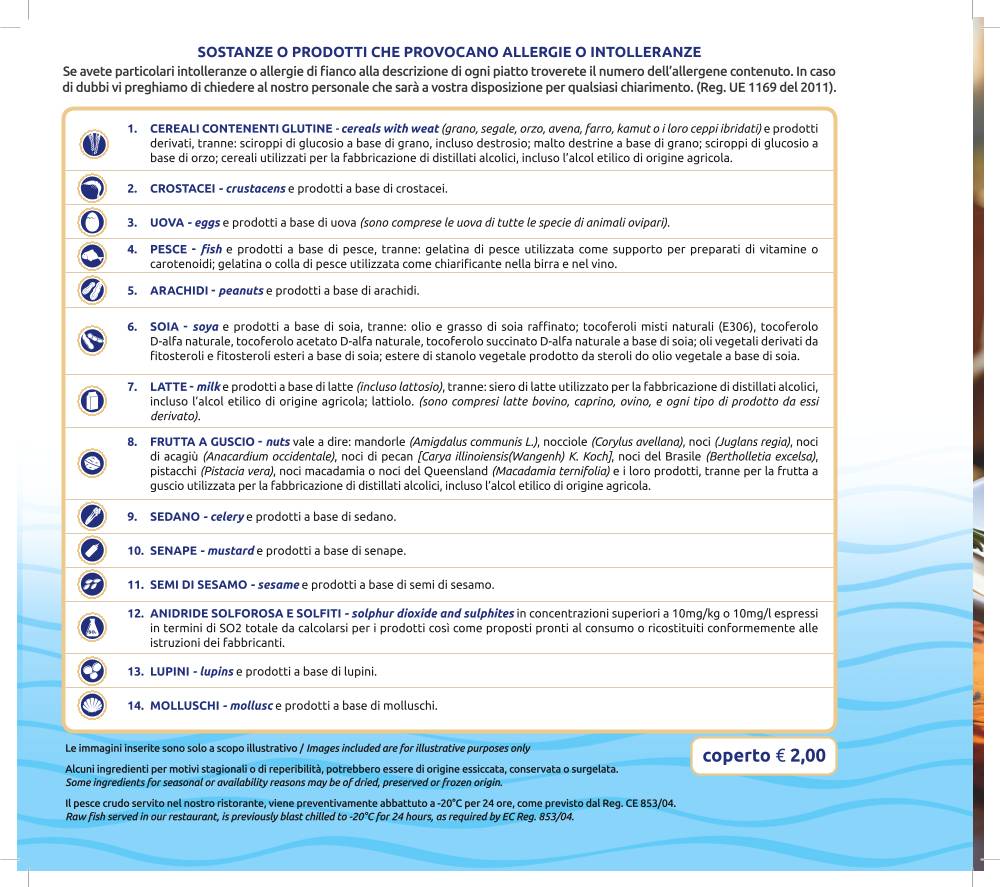 Menu di Ristorante Pizzeria Bella Napoli 