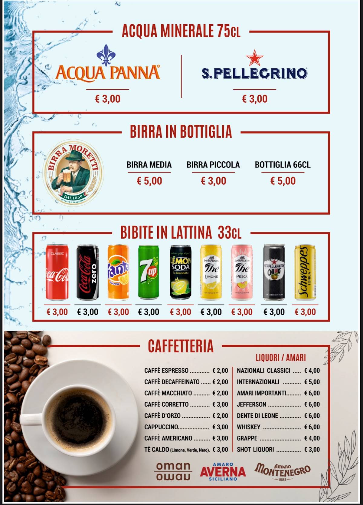Menu di Ristorante Pizzeria Da Chicco 
