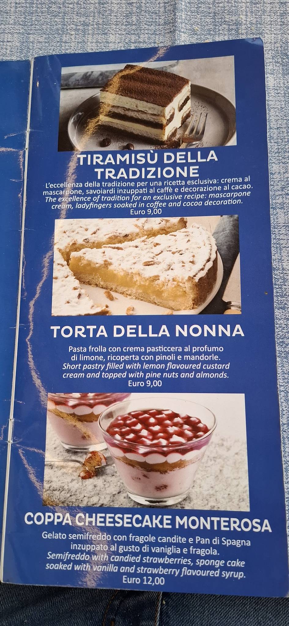 Menu di Ristorante Pizzeria Funicolare 