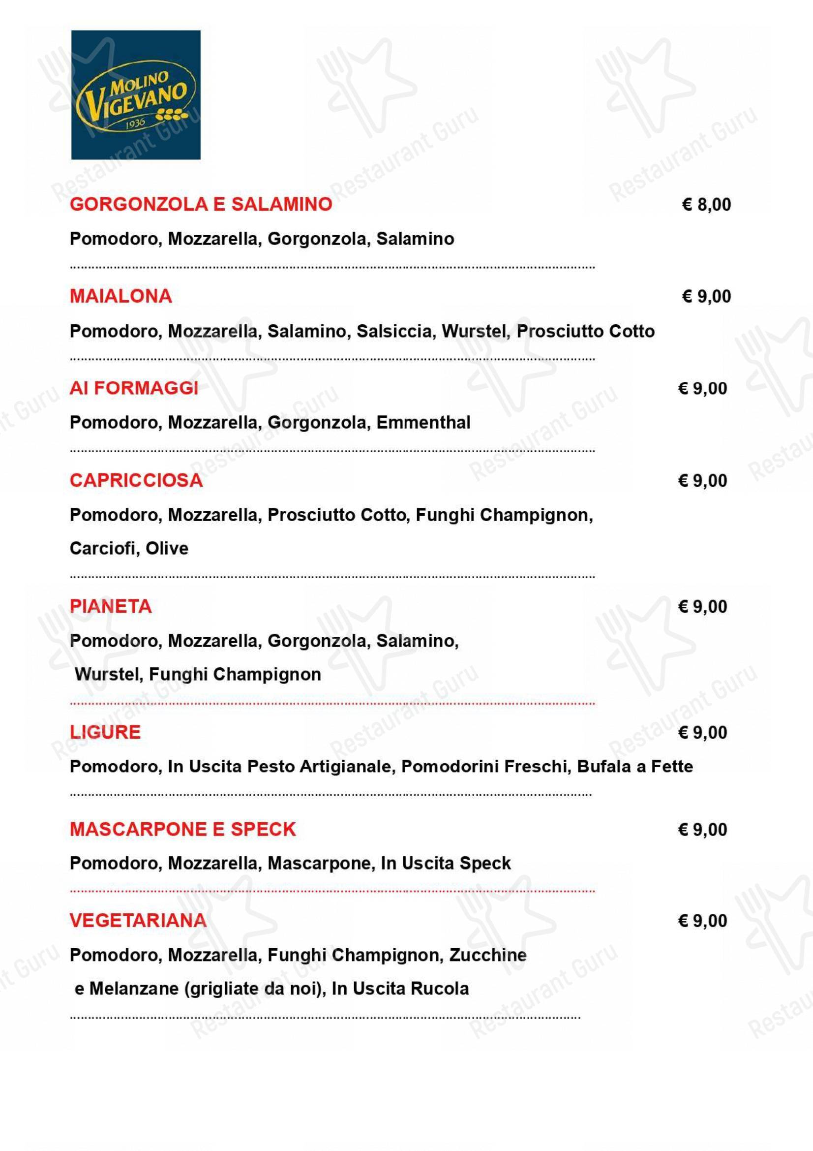 Ristorante Pizzeria Il Pianeta dal 1988 in Montelupo Fiorentino - Menu