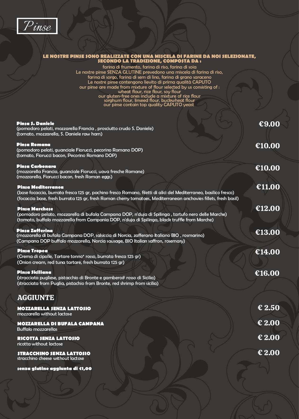 Menu di IL VELIERO - Ristorante Senza Glutine 