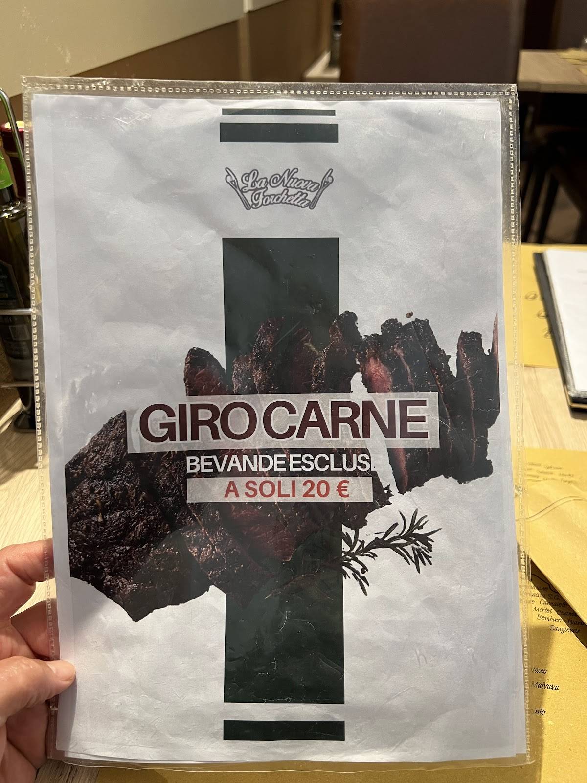 Menu di Ristorante Pizzeria La Nuova Forchetta 