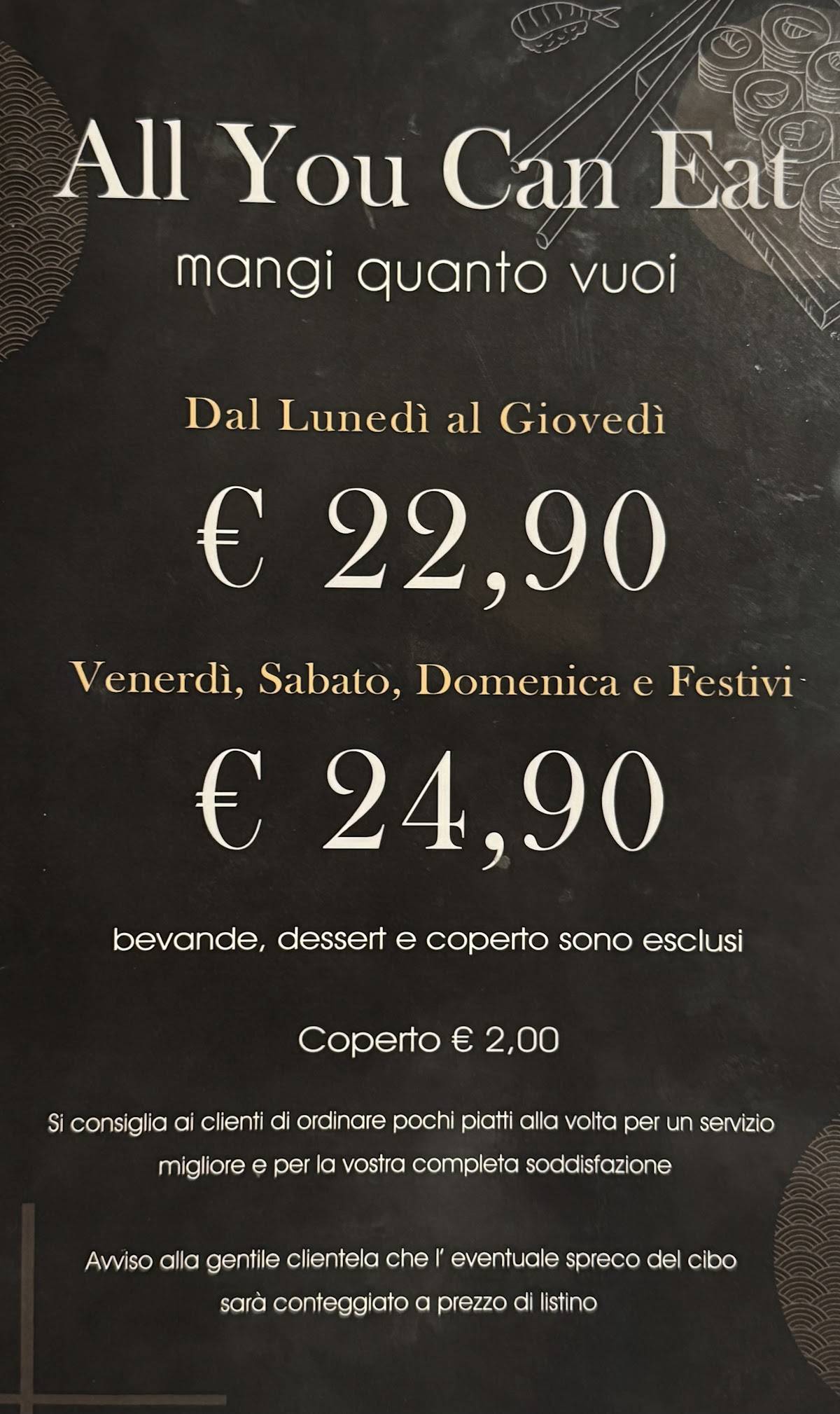 Menu di Ristorante Prezzemolo Lin 