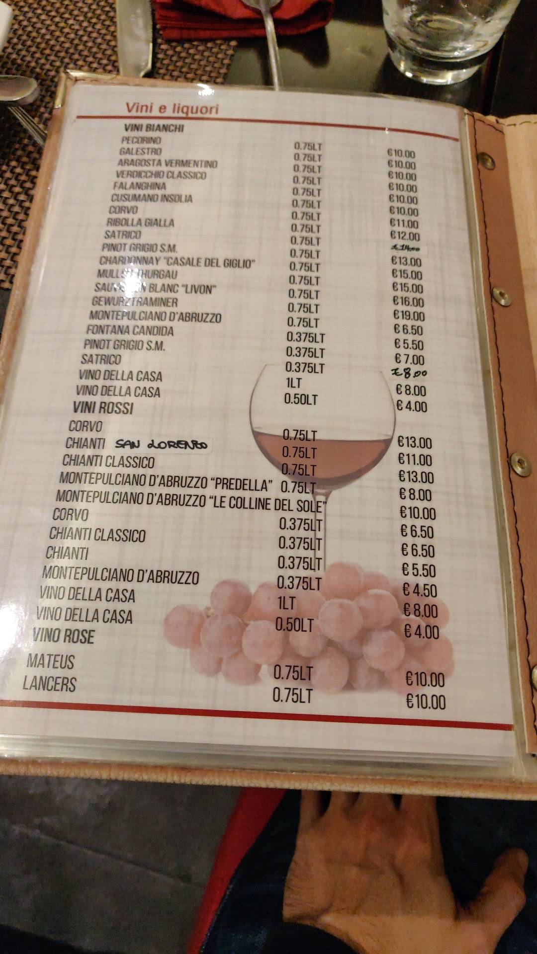 Menu di Ristorante Saien 