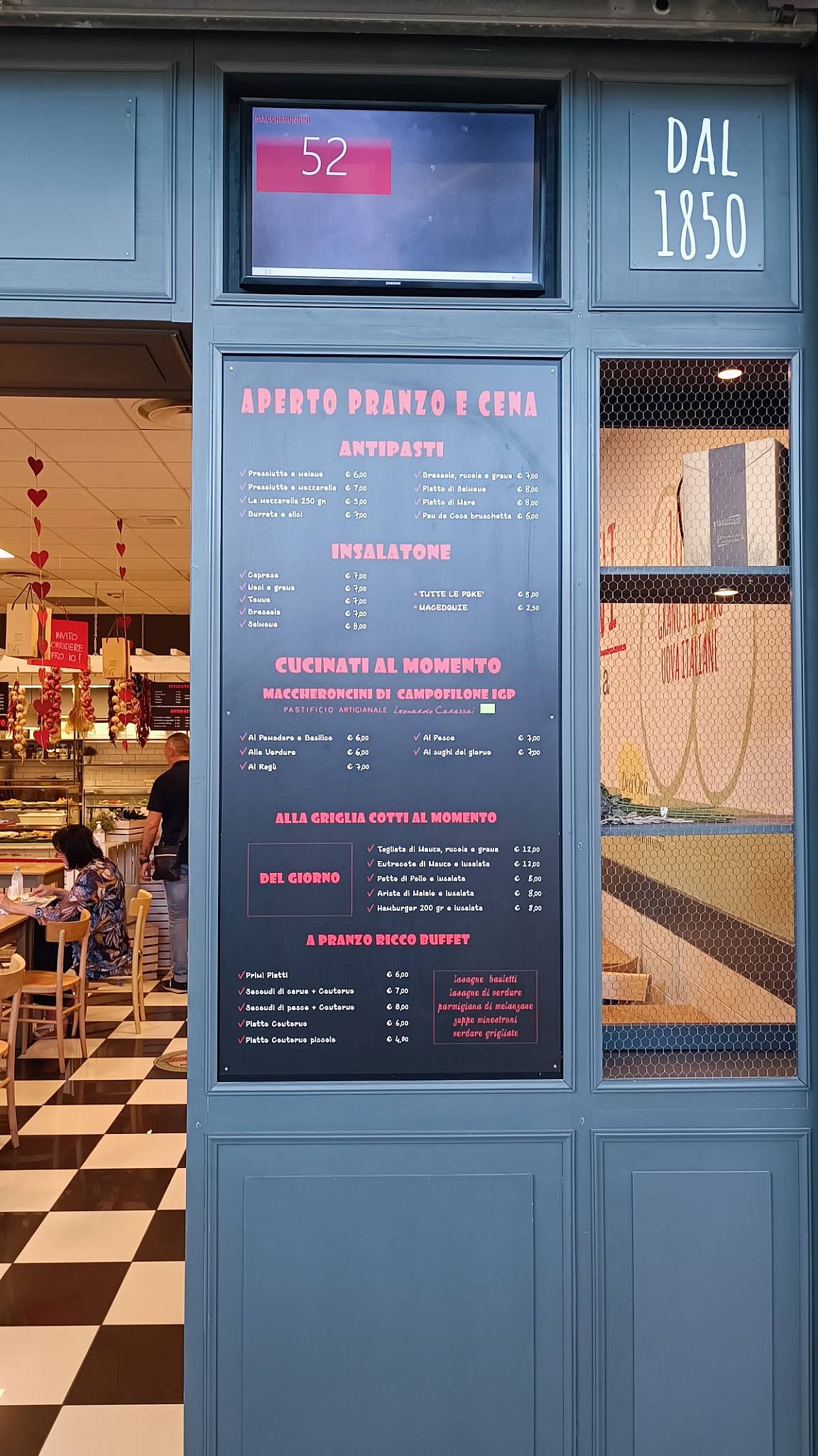 Menu di Ristorante Self-Service Maccheroncini 