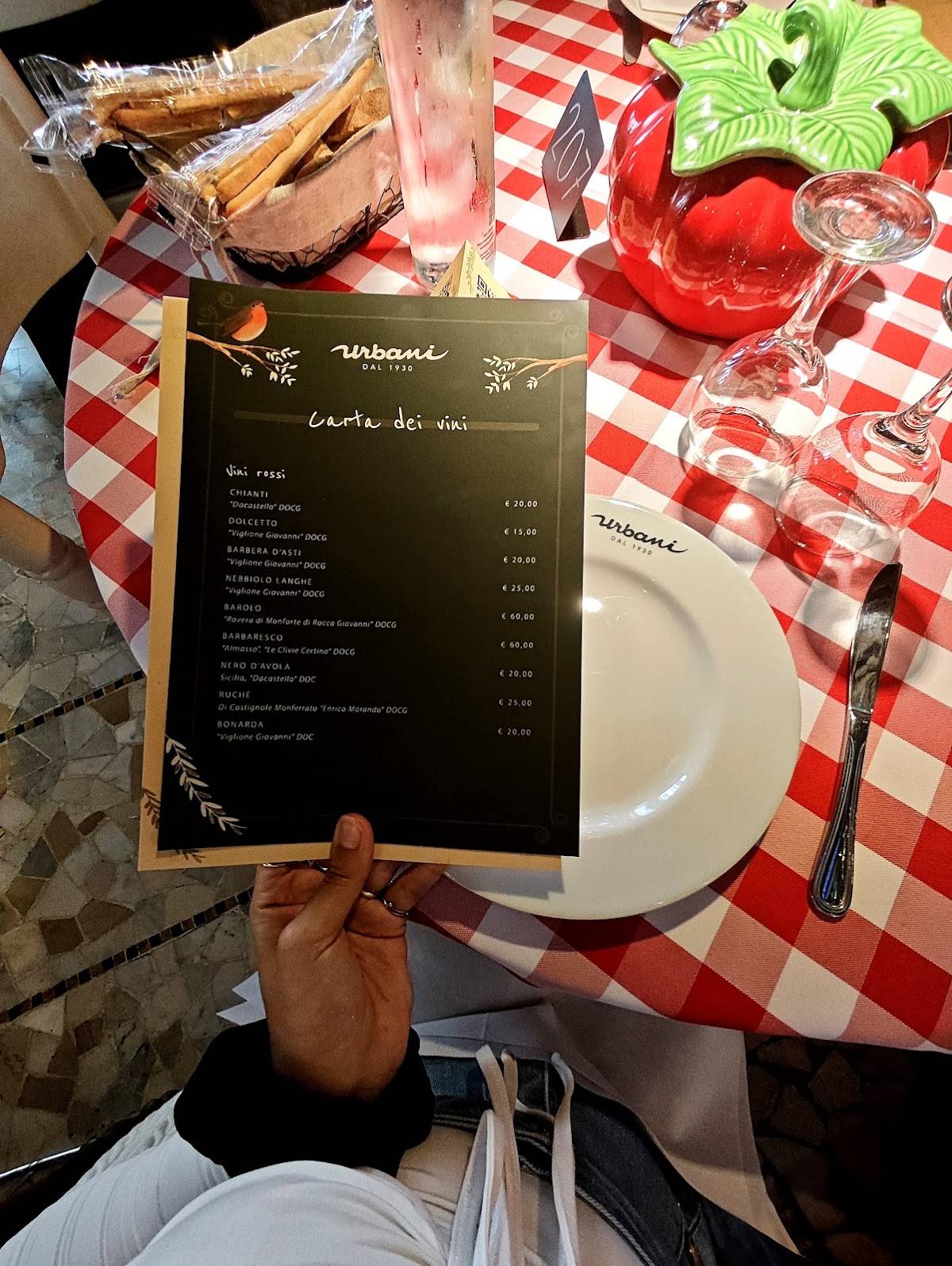 Menu di Urbani 