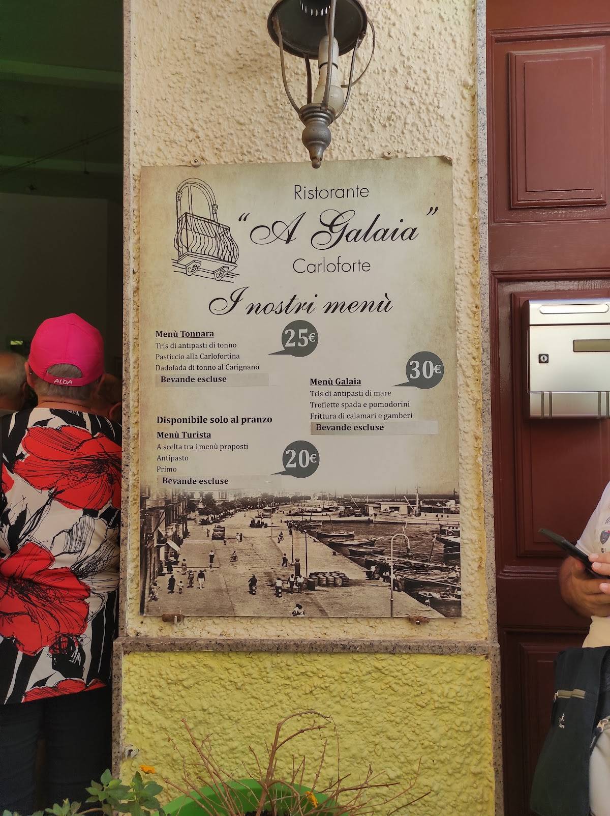 Menu di Ristorante a Galaia 