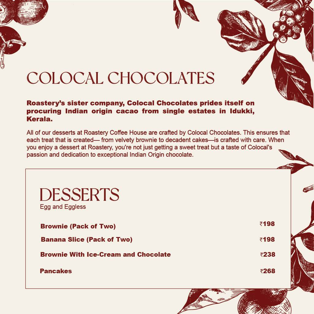 Roastery Coffee House Vaishali Nagar menu