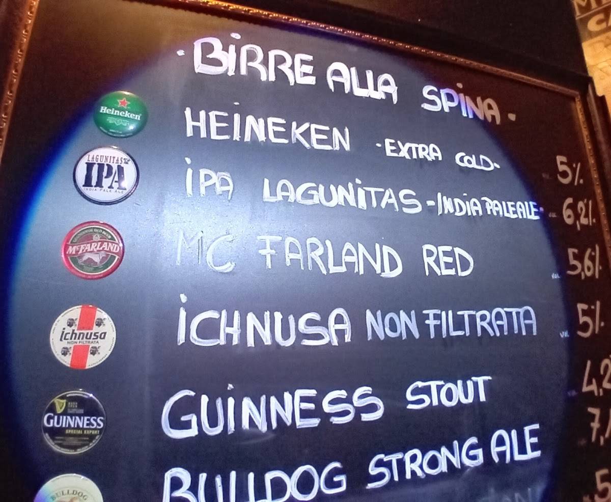 Menu di Rock'N'Roll Club 