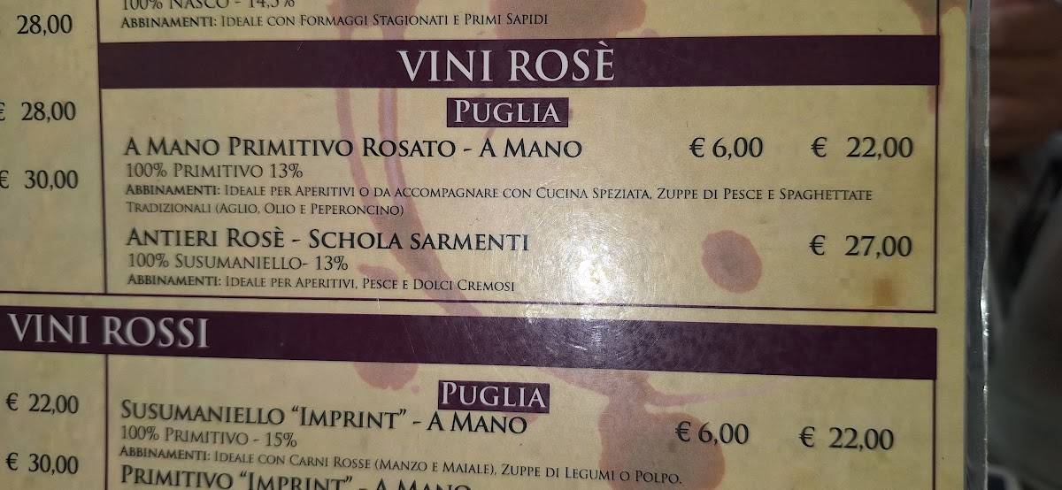 Menu di Roma beer company 
