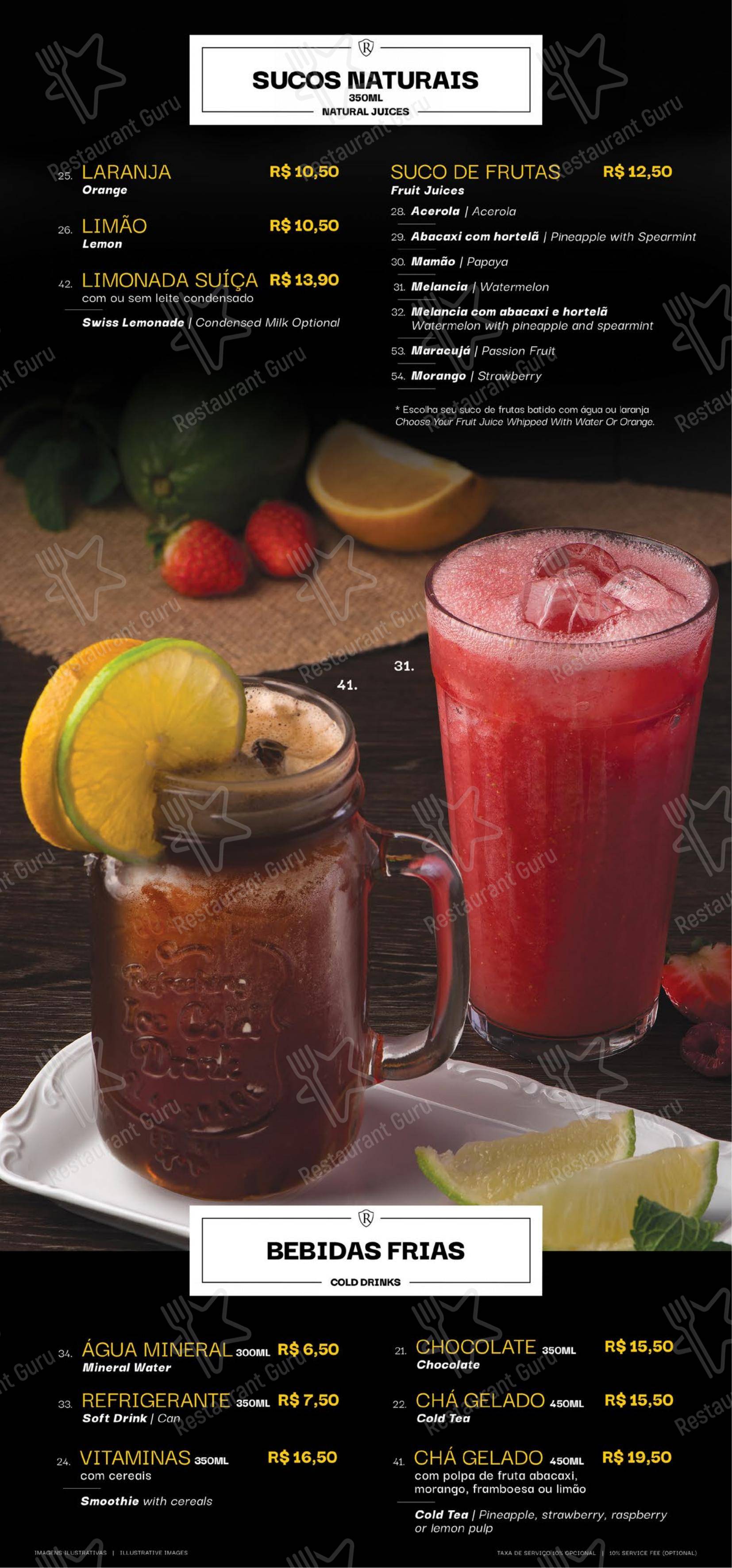 Confeitaria Romana - Barão Geraldo menu - 菜单