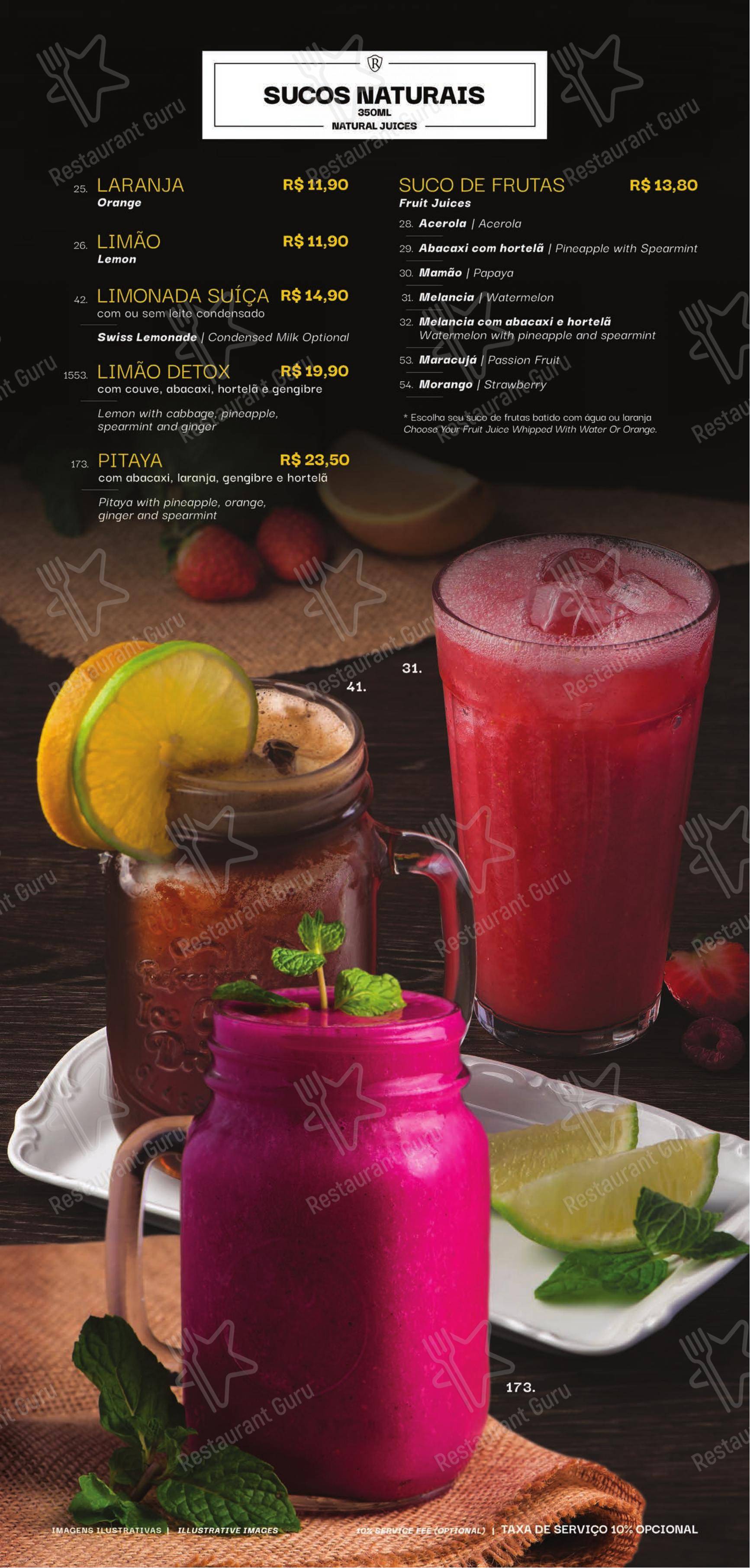 Menu para Confeitaria Romana - Barão Geraldo em Campinas