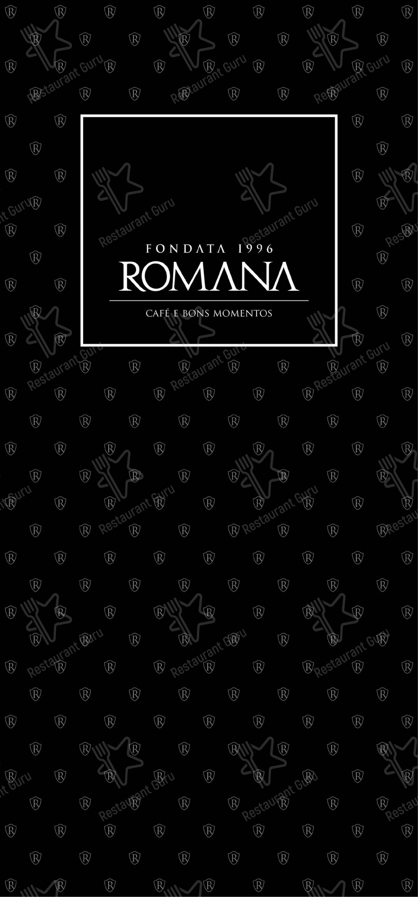 菜单 para Confeitaria Romana - Barão Geraldo em Campinas