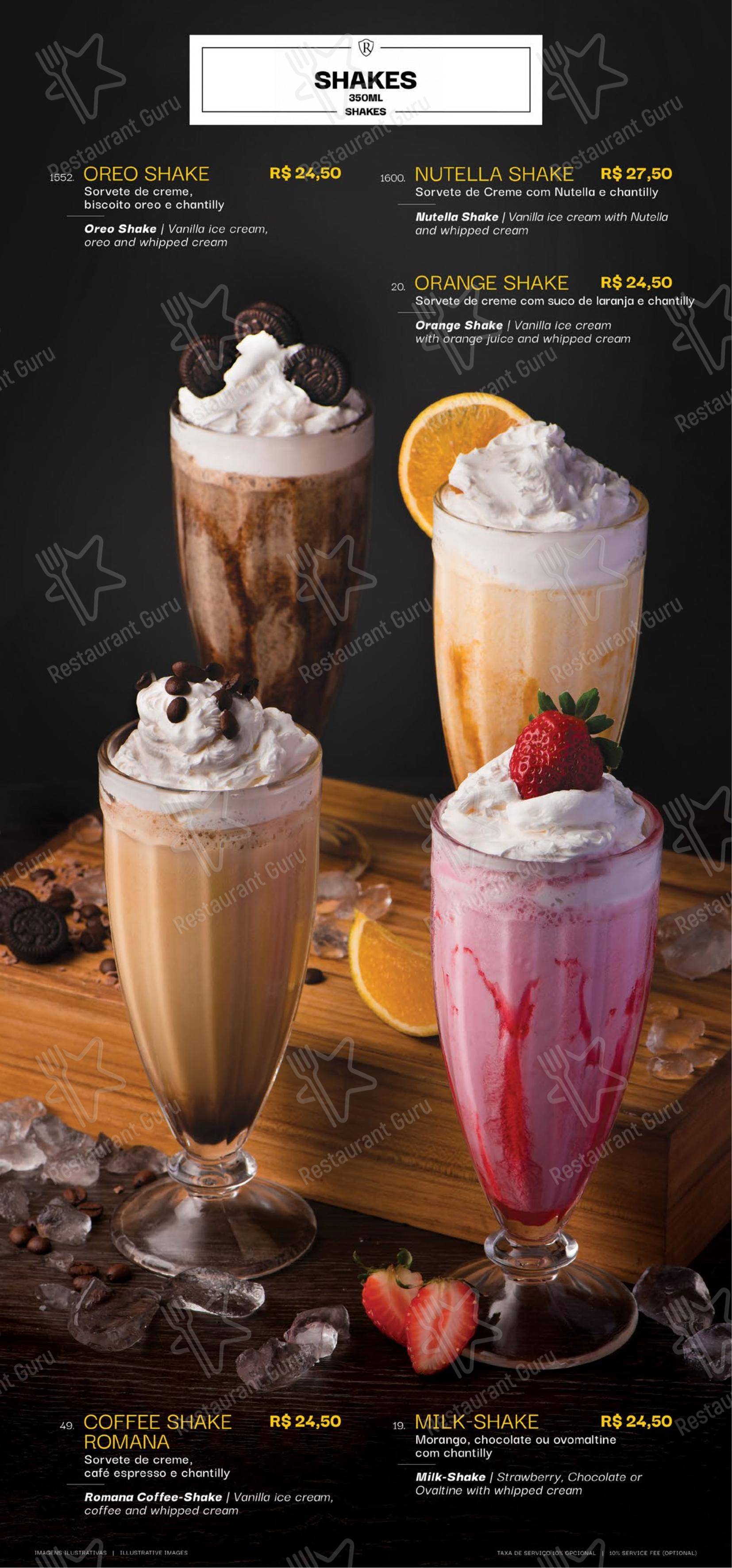 菜单 para Confeitaria Romana - Barão Geraldo pub & bar