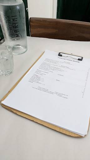 Menu di Fiaschetteria Marini 1913 