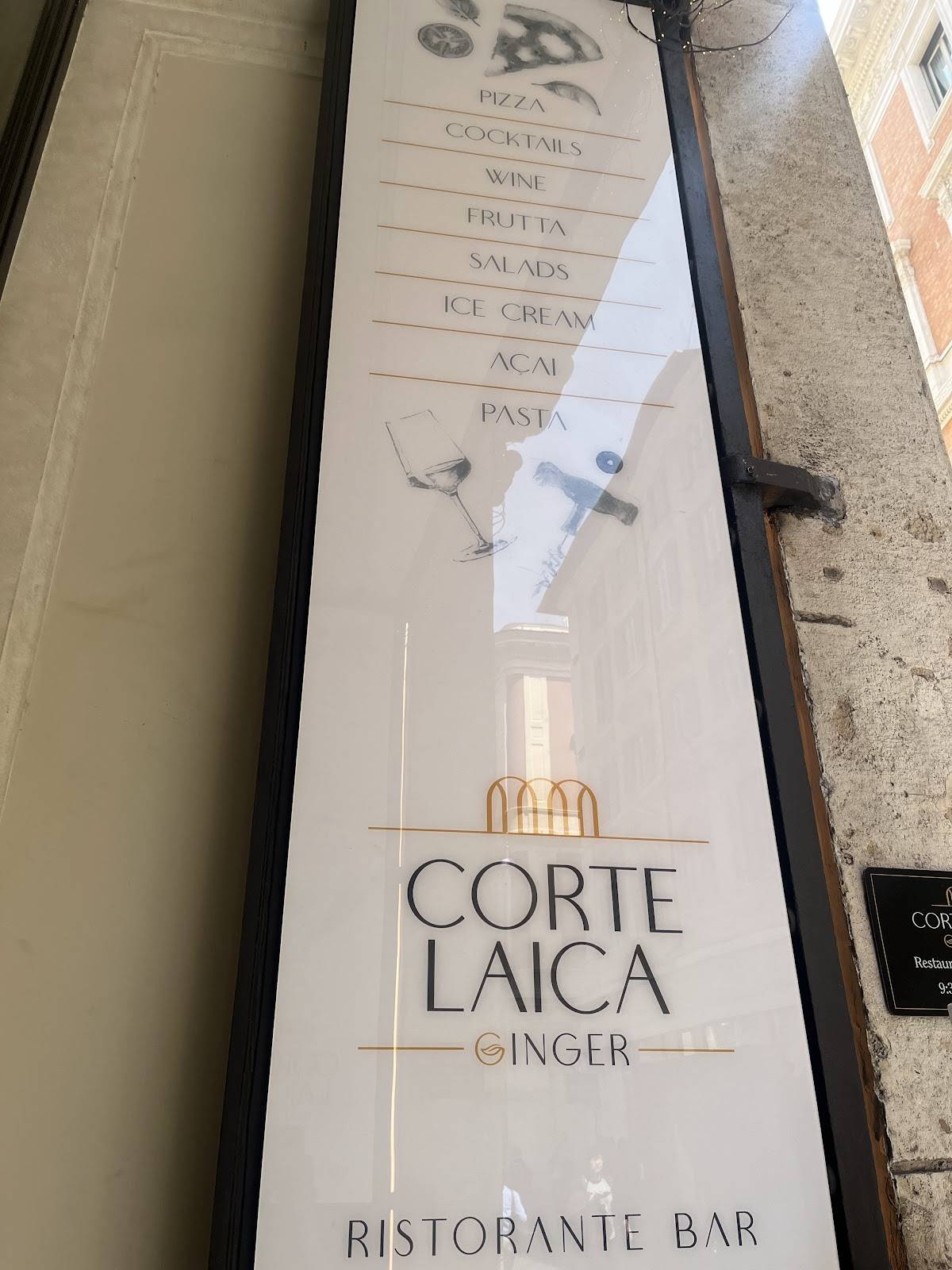 Menu di Ginger - Corte Laica 