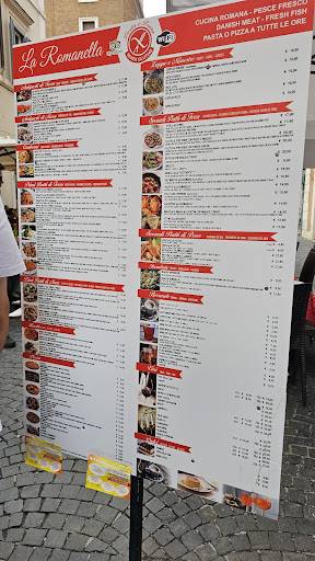 Menu di La Romanella 