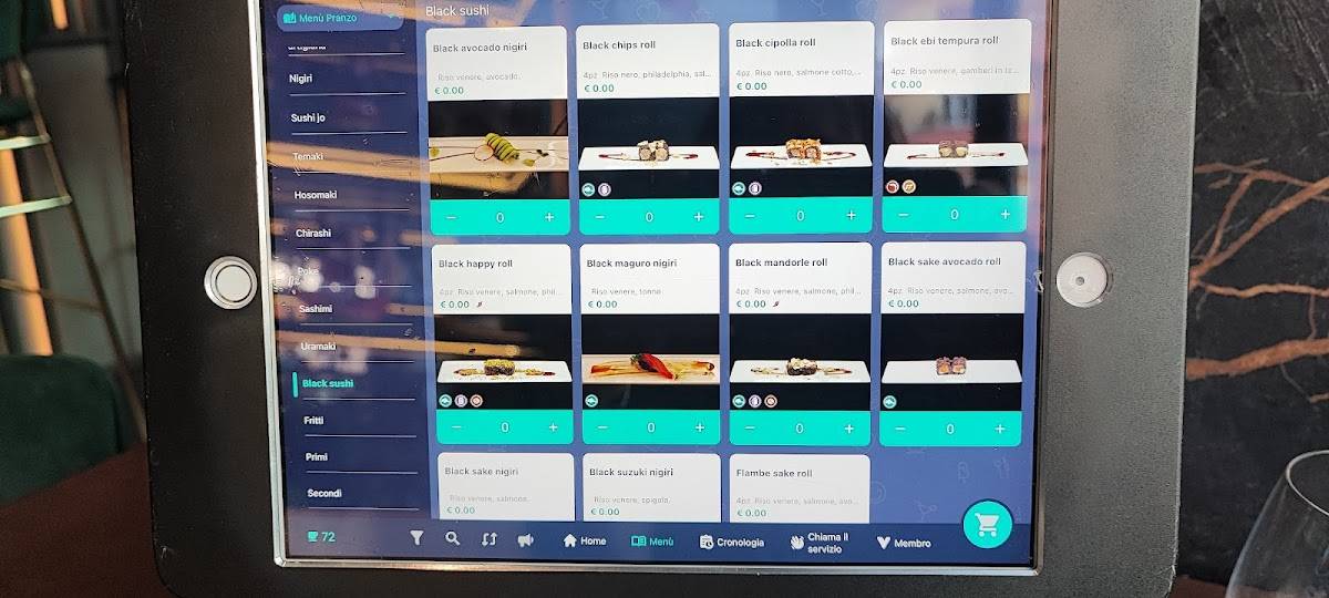Menu di Saki Sushi 