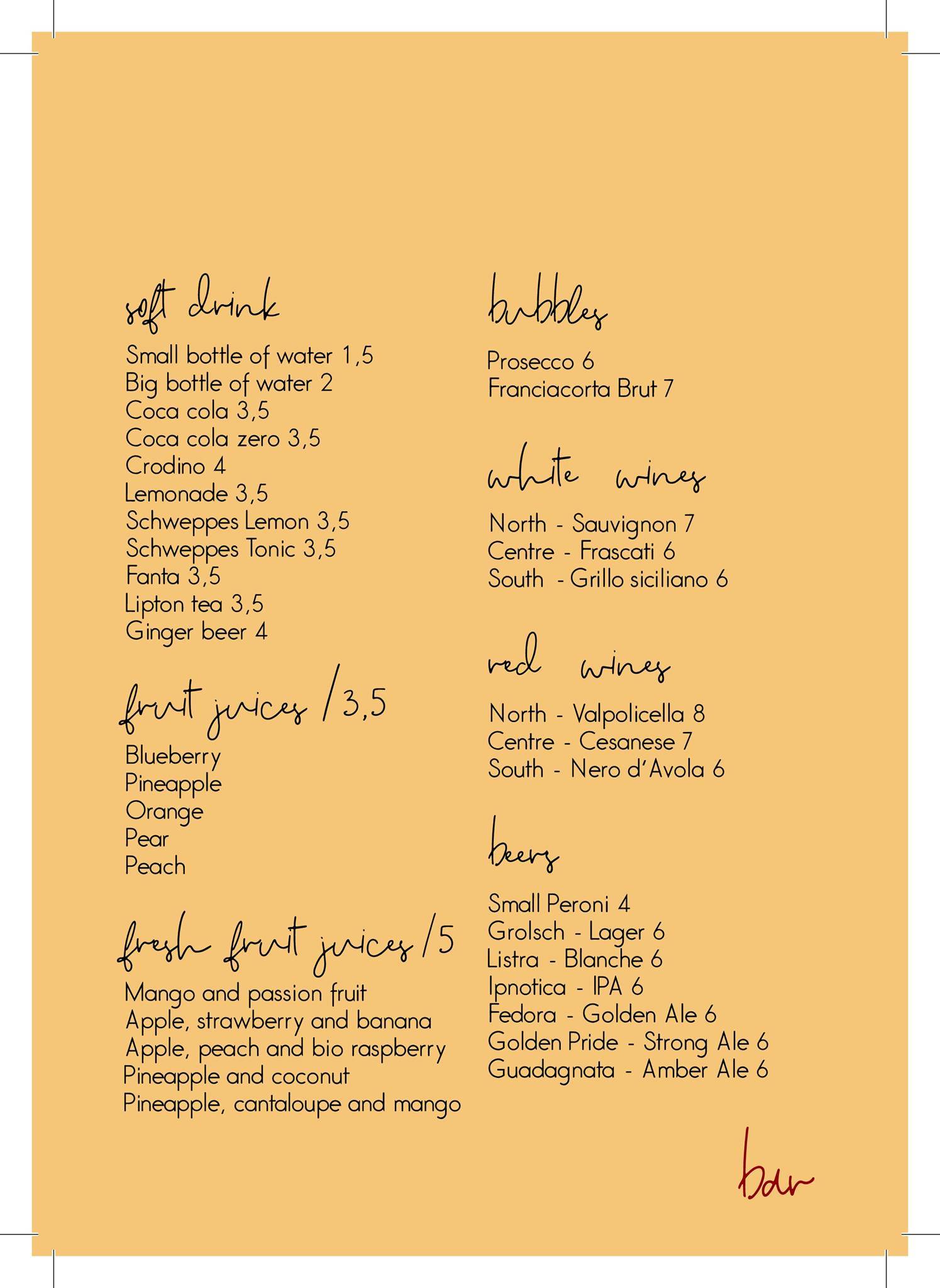 Menu di Magasin 