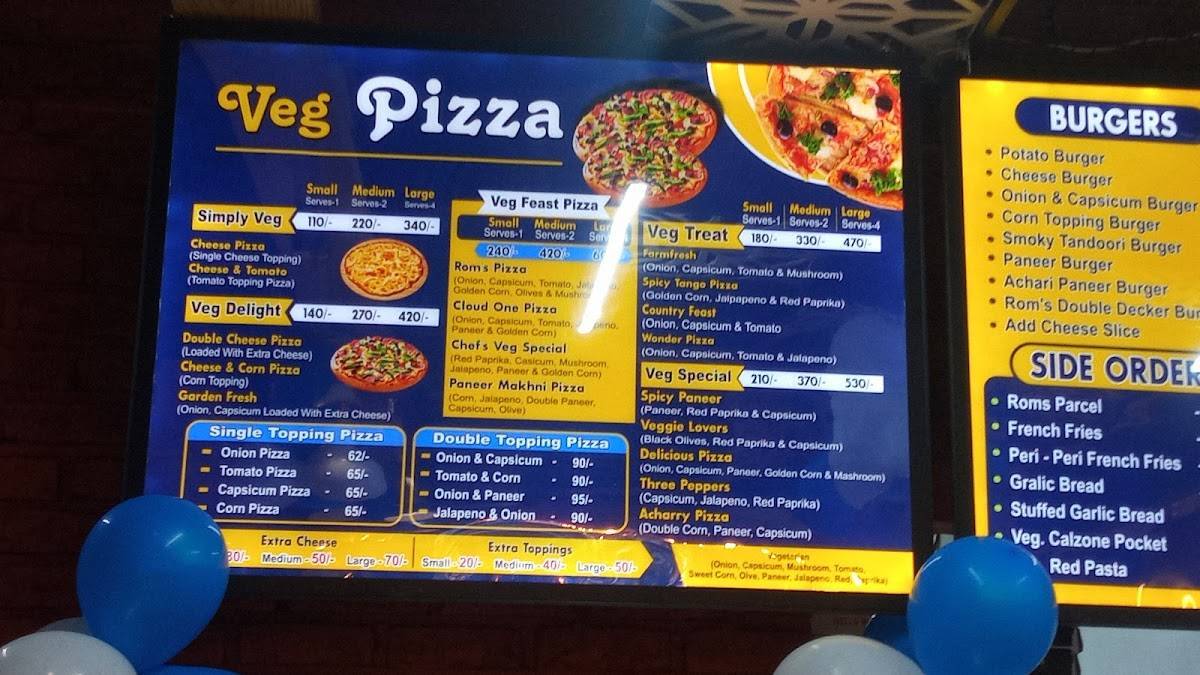 Menu at Roms pizza Bulandshahr, Bulandshahr
