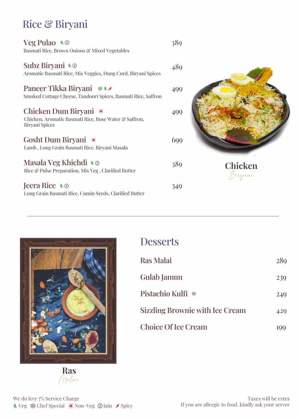 Roots of India - Times Square - Marol - Andheri East - Mumbai menu