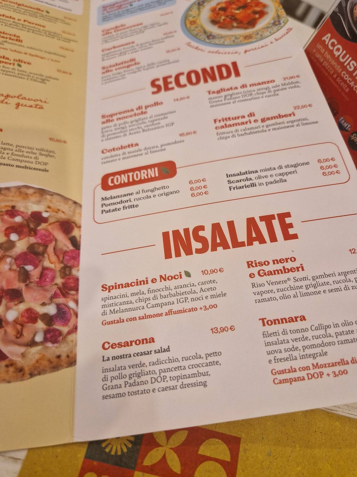 Menu di Rossopomodoro Roma Est 