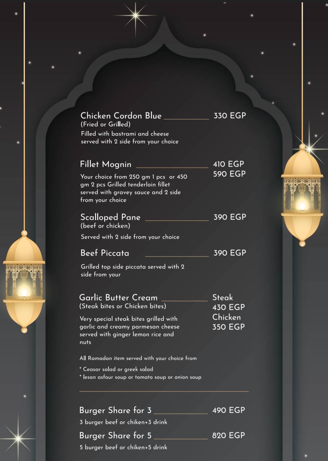 Menu at Ruby's cafe and Restaurant, Alexandria