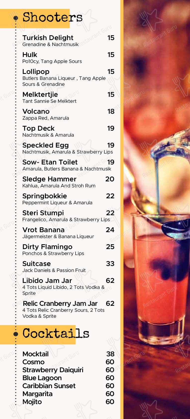 Découvrez le menu pour Landdros Pub