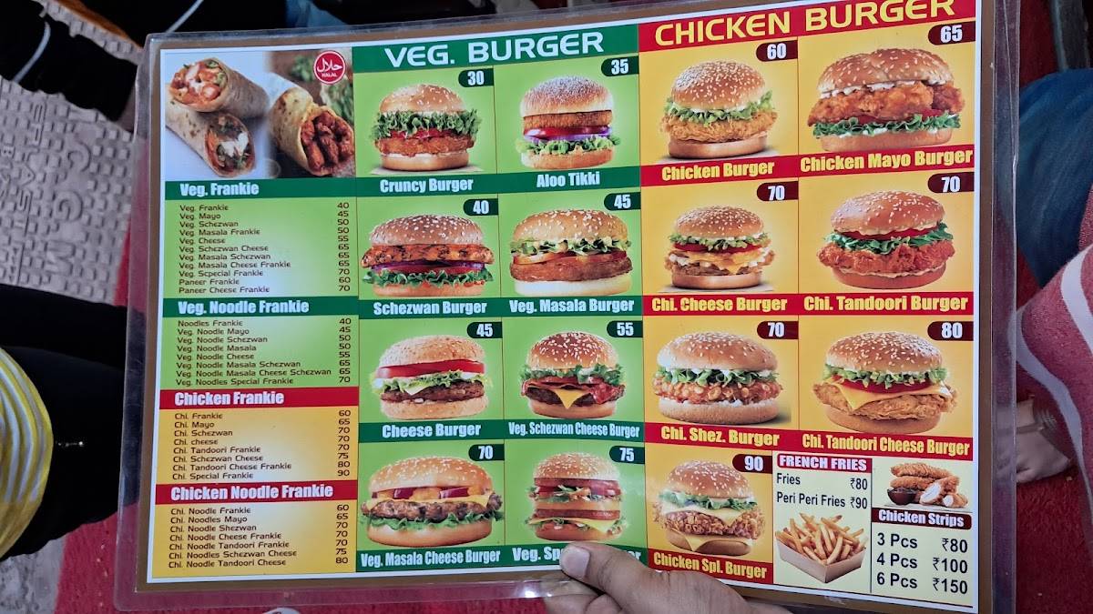 S.P Burger menu