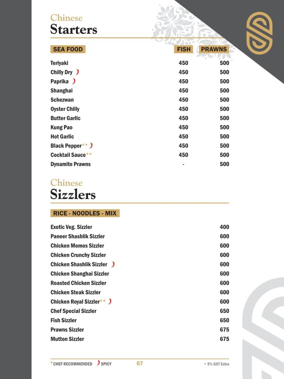 SAFEER MULTI CUISINE menu