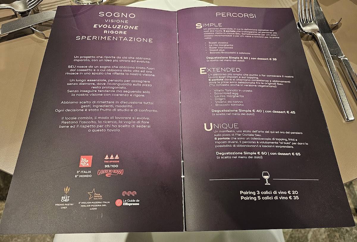 Menu di SEU Pizza 