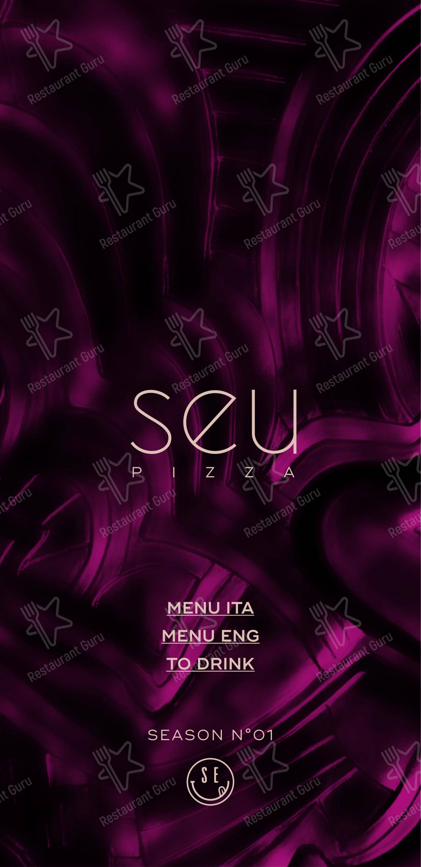 Menu per SEU Pizza pizzeria
