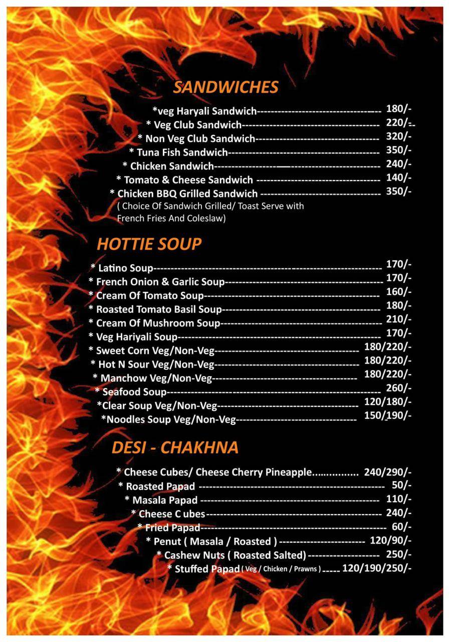 SIGDI BAR AND GRILL menu