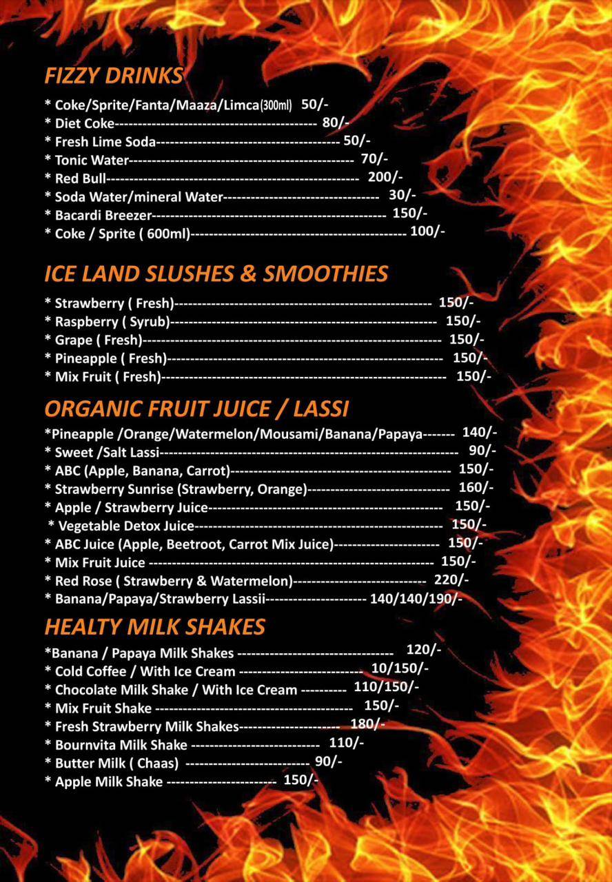 SIGDI BAR AND GRILL menu