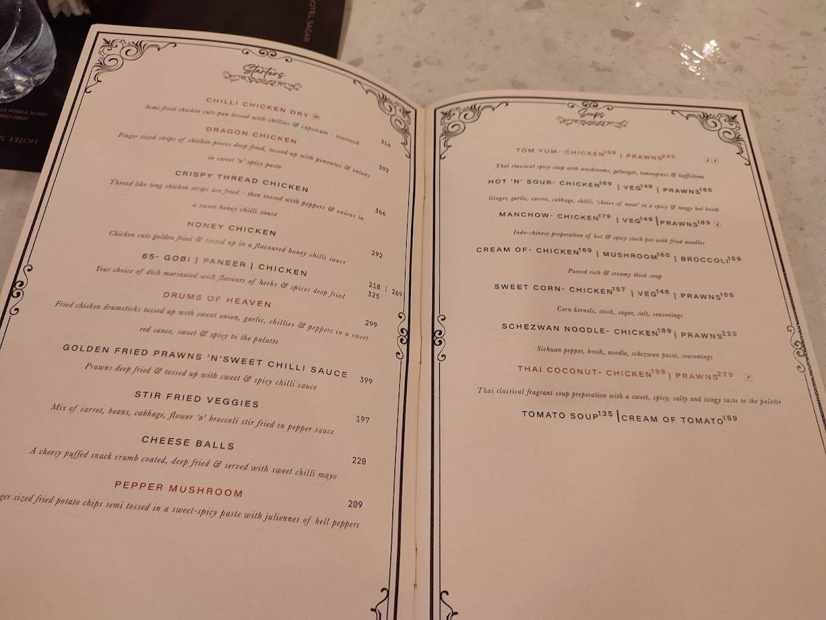 Sagar Restaurant ARAYIDATHUPALAM menu