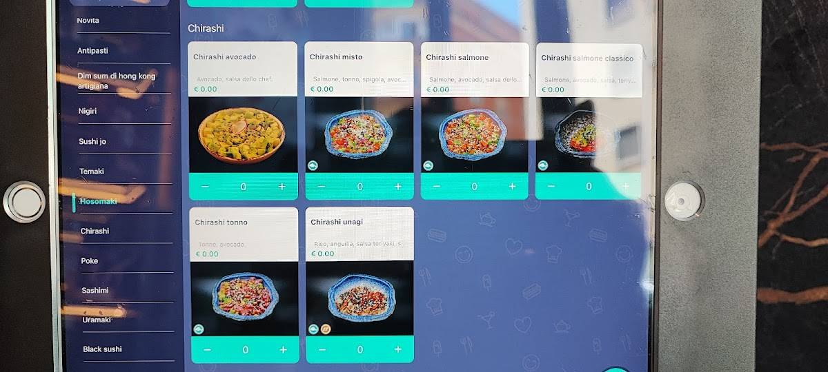 Menu di Saki Sushi 