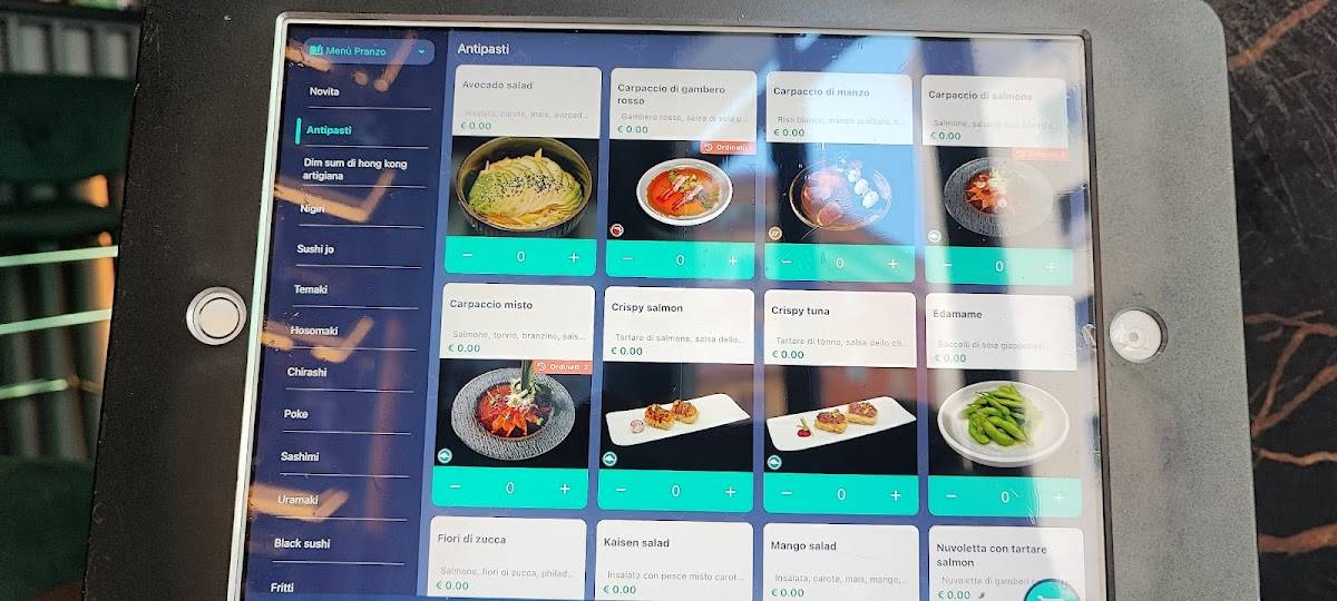 Menu de Saki Sushi