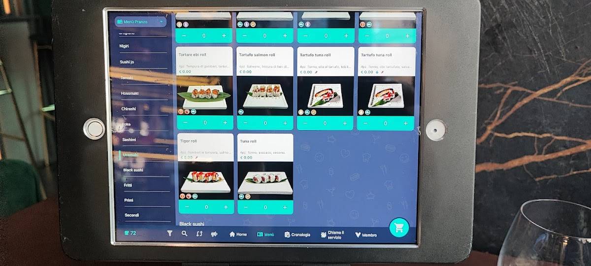 Menu di Saki Sushi 