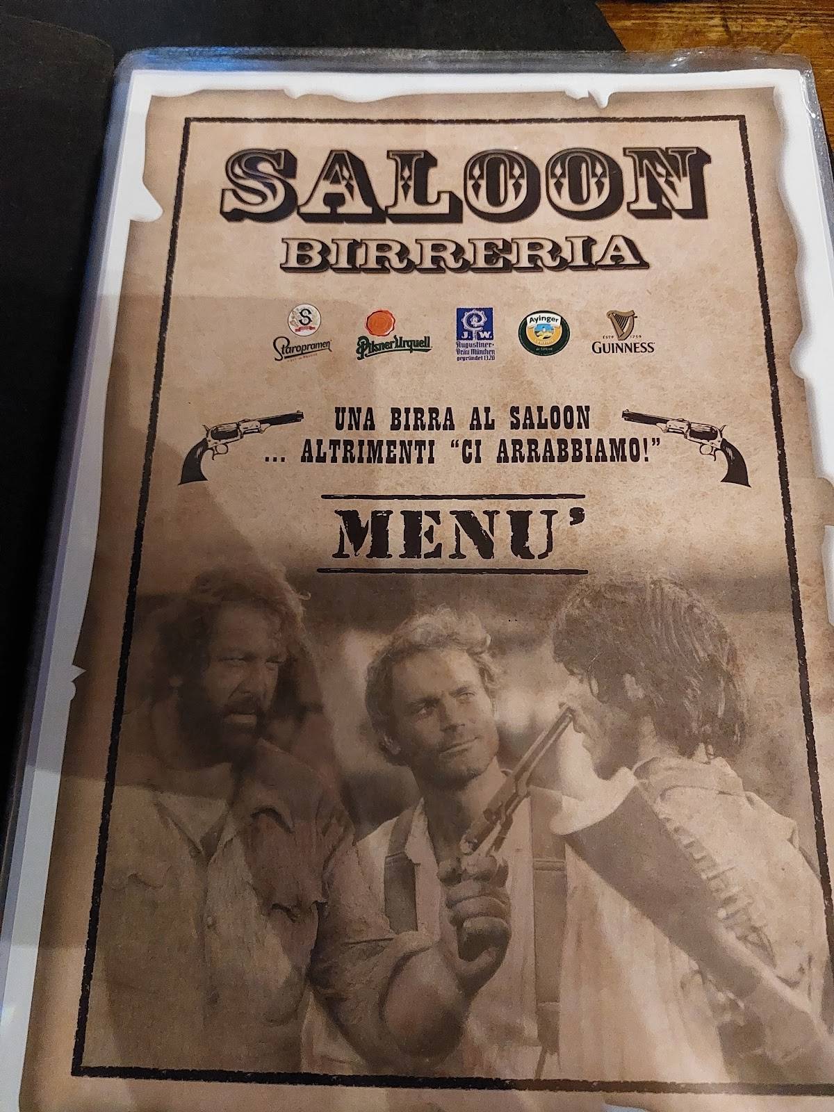 Menu di Saloon 
