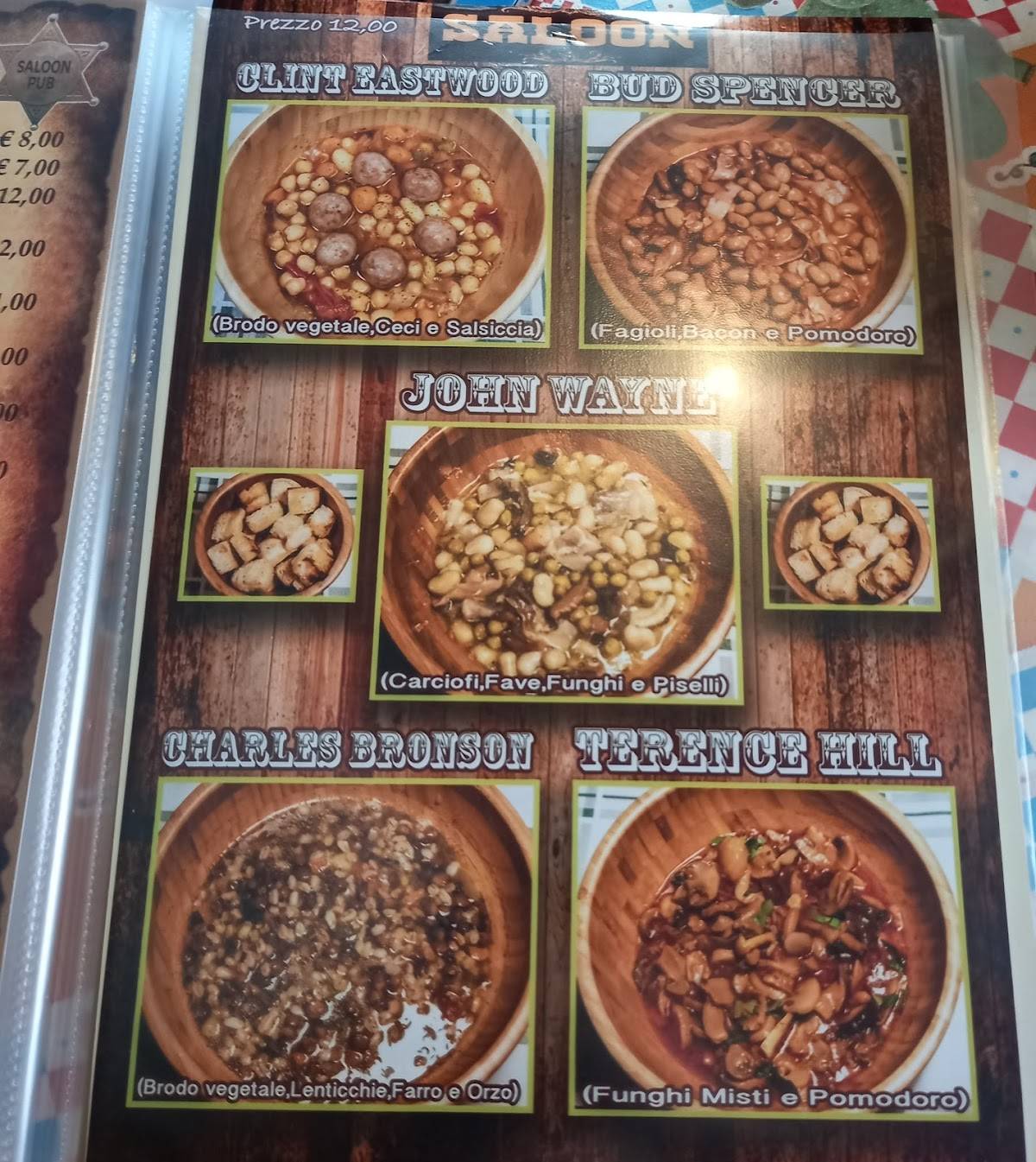 Menu di SaloonPub 