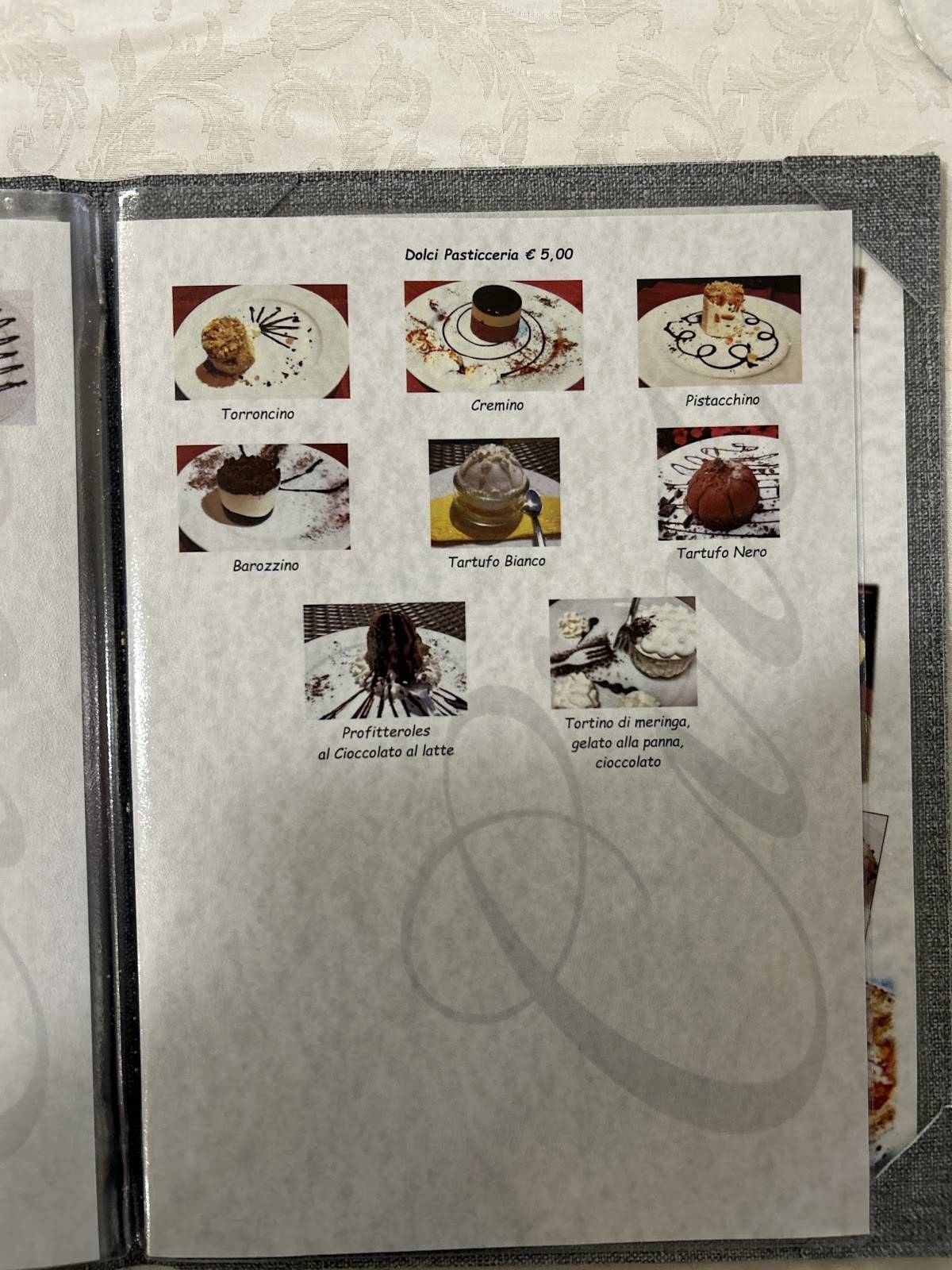 Menu di Pizzeria Ciro 