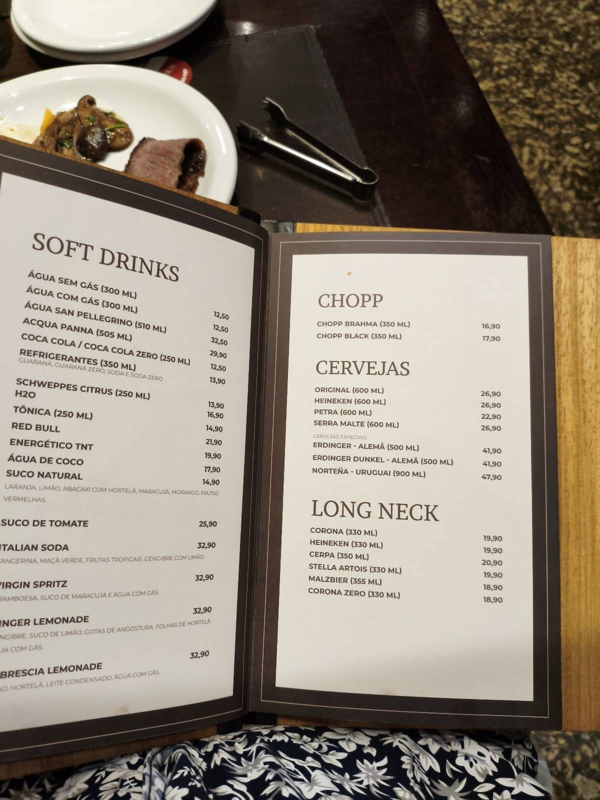 D'brescia Churrascaria - Paraíso cardápio