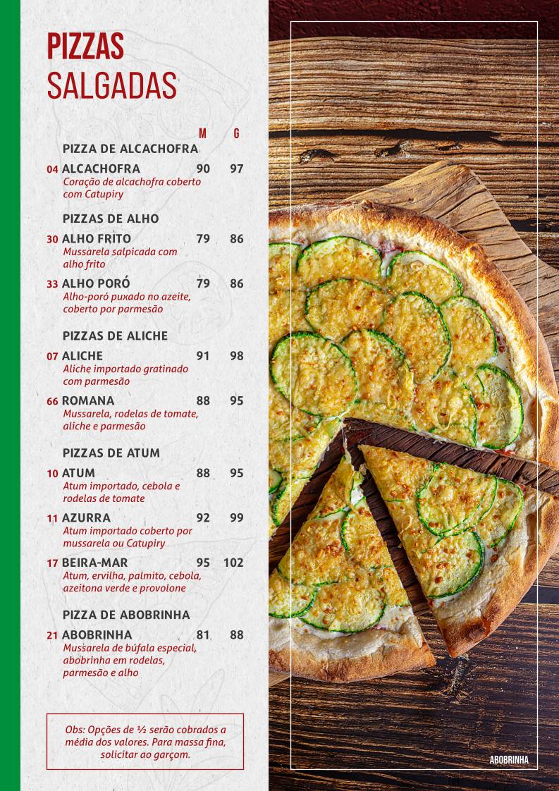 Pizzaria Marcoluccio - Pizzaria em Santana cardápio