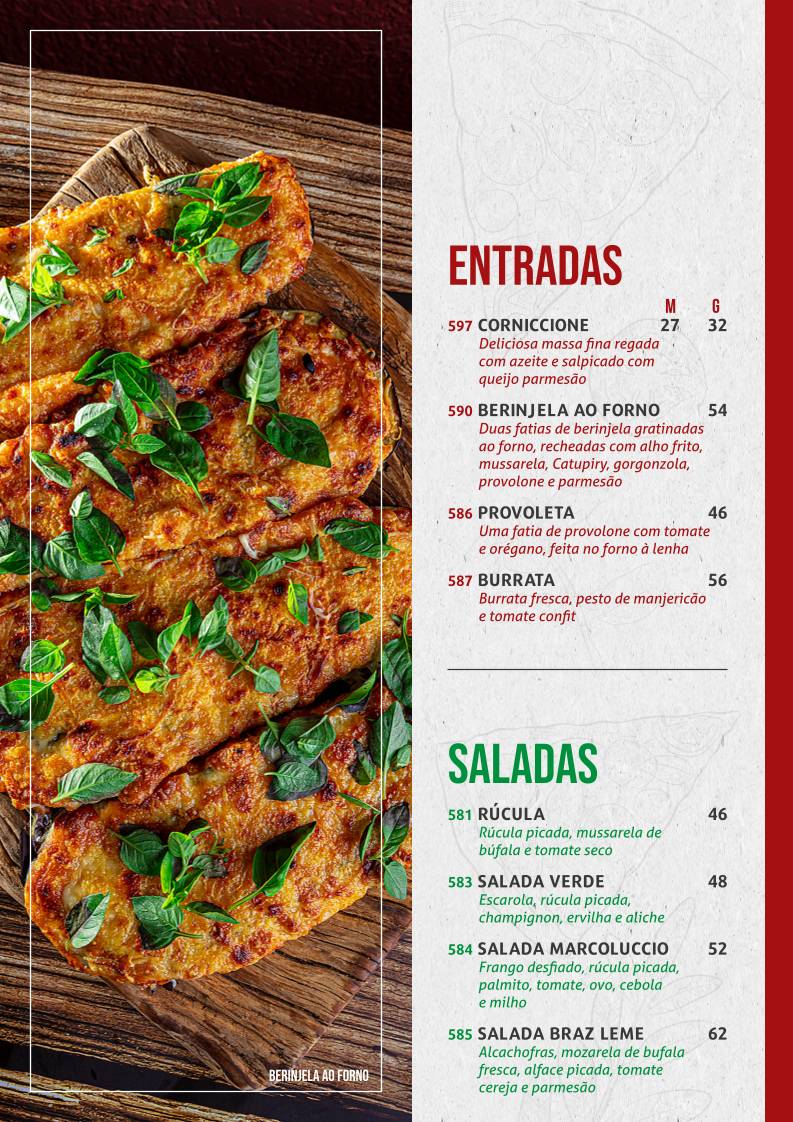 Pizzaria Marcoluccio - Pizzaria em Santana cardápio