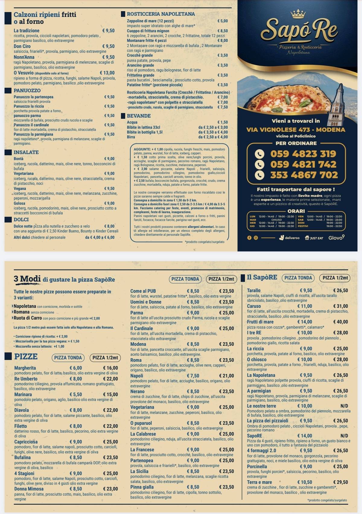 Menu di SapóRe 