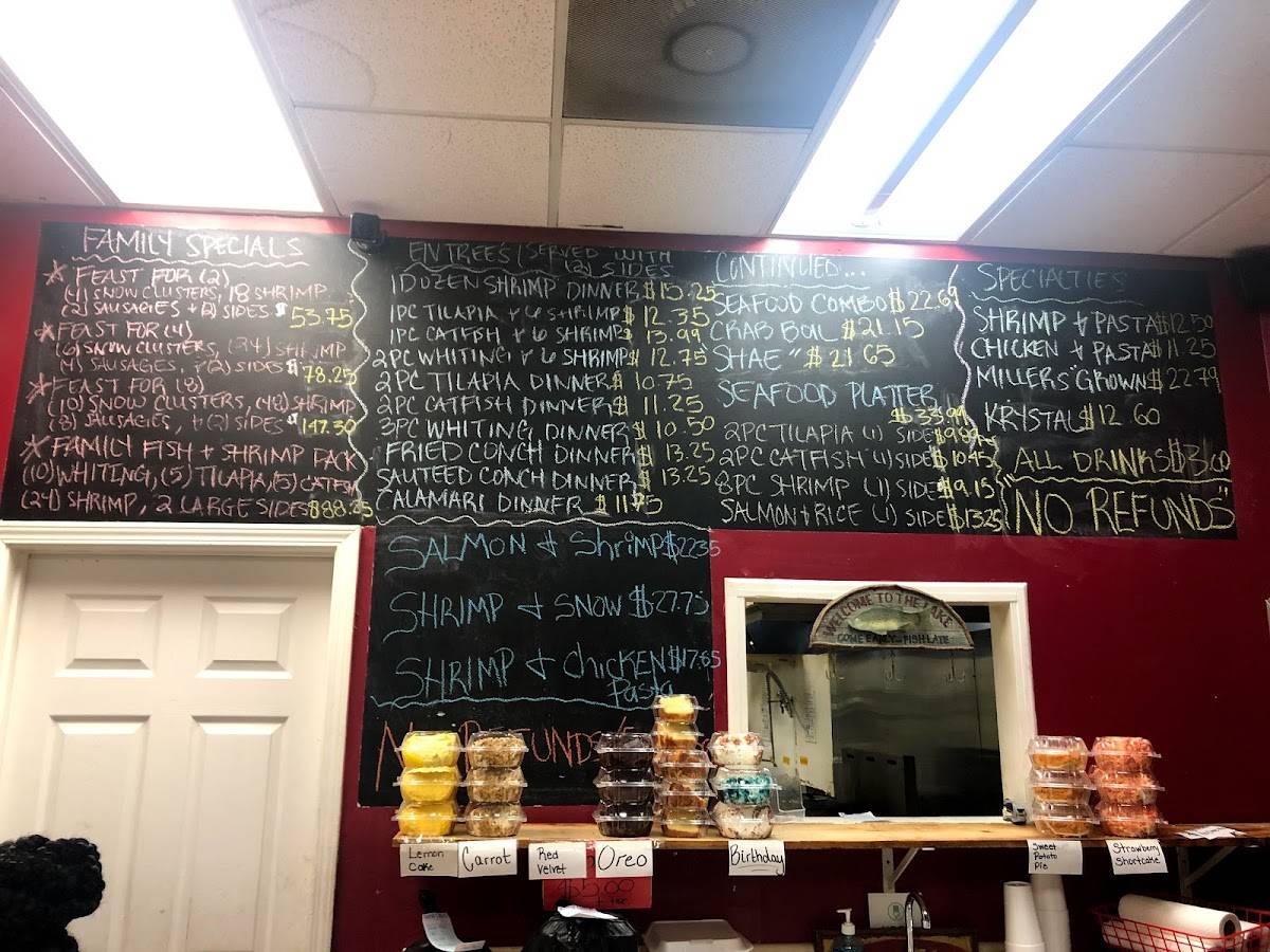 Menu at Seafood Cafe Riverdale, Riverdale, 555 GA138 Suite B