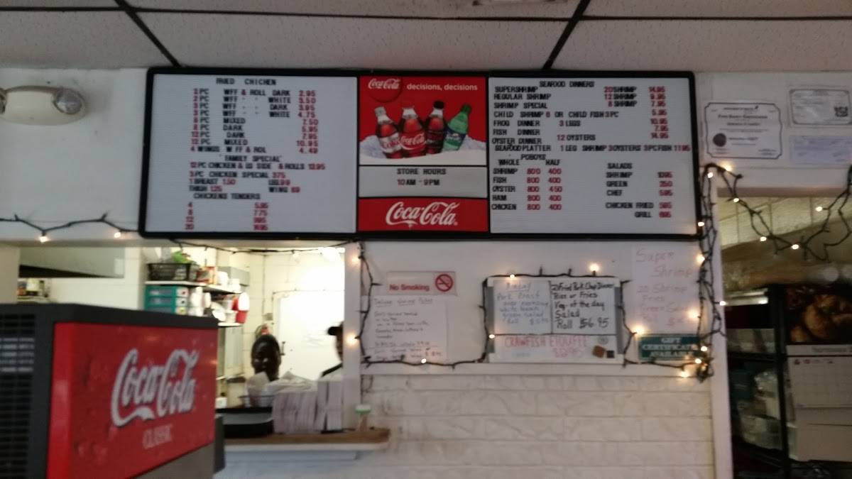 Menu at Seafood Connection II restaurant, New Iberia